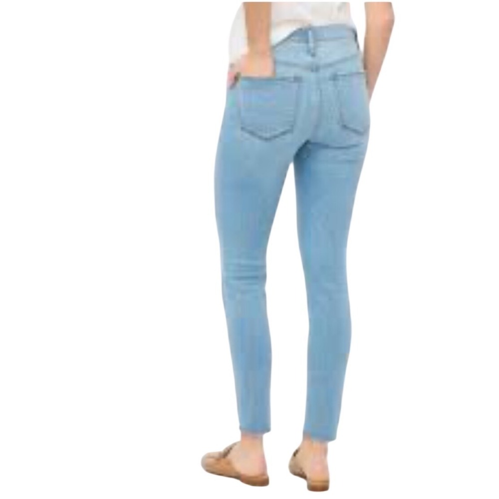 J.Crew Factory Jeans Womens 31 9" Mid-Rise Skinny Light Wash Stretch BF846 EUC